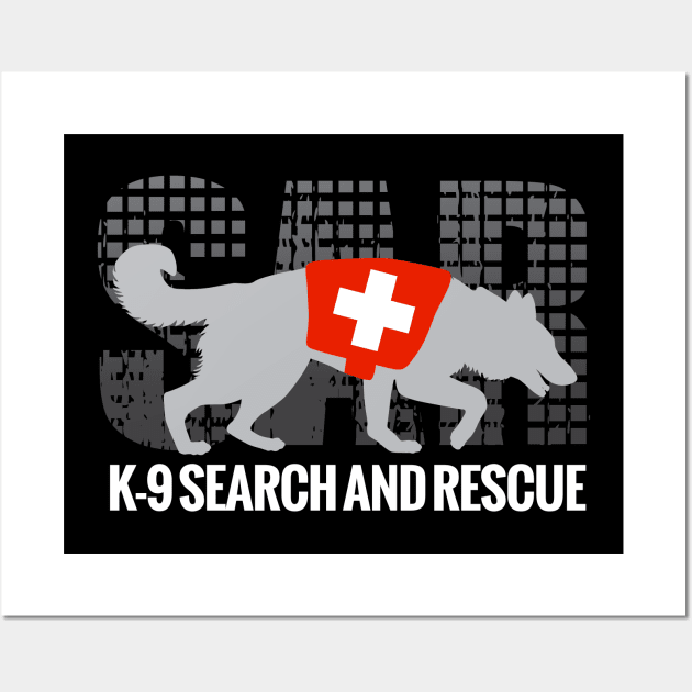 K-9 Search and Rescue Wall Art by Nartissima